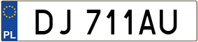 Trailer License Plate